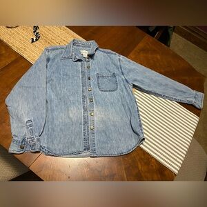 Christopher & Banks Womens Denim Top